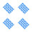 96Pièces Garnitures Silicone Bleu Pour Bouteilles Usage 4