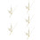 5Sets Professional Golden Metal Clock Hands Durable Clock Accessories 11