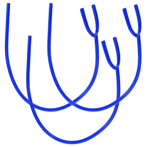 9Pcs Durable PVC Stethoscope Extension Tubes Flexible Dark Blue 2