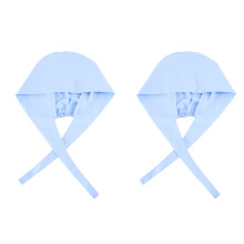 2Pcs Durable Cotton Doctor Cap Sky-Blue Nurse Hat Comfortable Fit