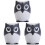 3Pcs Creative Owl Toothpick Jar Grey for Home 1