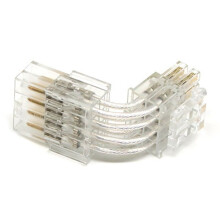 8-Stykowy Żeński na Męski 90-Stopniowy Adapter Zasilania (4+4)Pin Adapter do Zasilania Procesora Prawe Złącza Adapter Zasilania