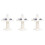 3Pièces Sucettes Bébé Silicone Blanche, Multiusage Confortables 4
