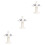 3Pièces Sucettes Bébé Silicone Blanche, Multiusage Confortables 5