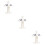 3Pièces Sucettes Bébé Silicone Blanche, Multiusage Confortables 9