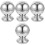 4Pcs Metal Fence Finials Silver Replacement Decorative Gate Post Tops 4