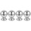 4Pcs Metal Fence Finials Silver Replacement Decorative Gate Post Tops 5