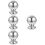 4Pcs Metal Fence Finials Silver Replacement Decorative Gate Post Tops 8