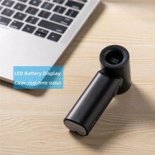 Handheld Electric Fan Turbo Air Cooling Fan for Office Outdoor Travel Low Noise Power Airflow Cooling Fan Black