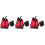 3Pcs Bunny Leash Lead Ultra-Soft Adjustable Rabbit Harness for Walking 4
