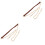 2Pcs Retro Brown Chain Purse Strap with Buckles for Medium Bag 3