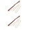 2Pcs Retro Brown Chain Purse Strap with Buckles for Medium Bag 5