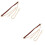 2Pcs Retro Brown Chain Purse Strap with Buckles for Medium Bag 6