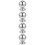 4Pcs Metal Fence Finials Silver Replacement Decorative Gate Post Tops 9