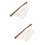 2Pcs Retro Brown Chain Purse Strap with Buckles for Medium Bag 7