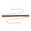 2Pcs Retro Brown Chain Purse Strap with Buckles for Medium Bag 8