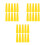 30Pcs Yellow Plastic Yarn Cones for Sewing Kit and Thread Management 6
