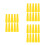 30Pcs Yellow Plastic Yarn Cones for Sewing Kit and Thread Management 7