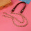 2Pcs Retro Brown Chain Purse Strap with Buckles for Medium Bag 11
