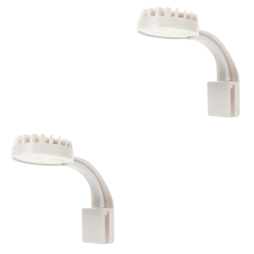 2Pcs White Clip-Type Fish Tank Lamp Professional Aquarium Light 2