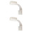 2Pcs White Clip-Type Fish Tank Lamp Professional Aquarium Light 5