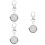 3pcs Keychain Large Dial Lovers Digital Watch Alloy Care 6