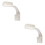 2Pcs White Clip-Type Fish Tank Lamp Professional Aquarium Light 6