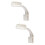 2Pcs White Clip-Type Fish Tank Lamp Professional Aquarium Light 7