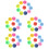 50Pcs Durable PP Numbered Balls Assorted Colors for Party Fun 7