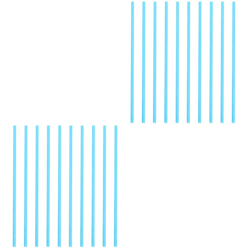 4Packs Sky Blue Paper Cake Sticks for Candy and Baking 2