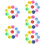 50Pcs Durable PP Numbered Balls Assorted Colors for Party Fun 11