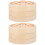 2Ensembles Panier Alimentaire Bambou Khaki Multi-Usage 5