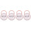 4Pcs Baby Pacifier Protective Case Pink Portable Storage Holder 2