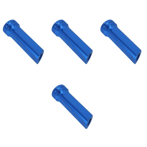 4Pièces Couvre-Levier Manuel Bleu En Aluminium Résistant 2