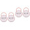 4Pcs Baby Pacifier Protective Case Pink Portable Storage Holder 4