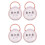 4Pcs Baby Pacifier Protective Case Pink Portable Storage Holder 5