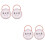 4Pcs Baby Pacifier Protective Case Pink Portable Storage Holder 6