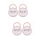 4Pcs Baby Pacifier Protective Case Pink Portable Storage Holder 7