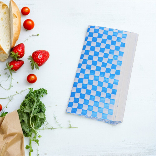 300Pièces Papier Cuisson Bleu Pour Pizza Présentation 2