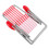 2Pcs Mini Red Beach Lounge Chair Model Plastic Cloth Decoration 2