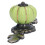 2pcs Hand Painted Green Pumpkin Ceramic Drawer Knobs 4cm Stylish Cabinet Handles 4