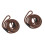 2Pièces Laisse Nylon Marron Ajustable Résistante Pour 4