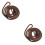 2Pièces Laisse Nylon Marron Ajustable Résistante Pour 6