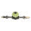 2pcs Hand Painted Green Pumpkin Ceramic Drawer Knobs 4cm Stylish Cabinet Handles 5