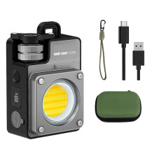 Linterna de Camping Ultrabrillante de 3500 Lúmenes, Recargable por USB-C, 5 Modos de Luz, Portátil para Emergencias Al Aire Libre, Color