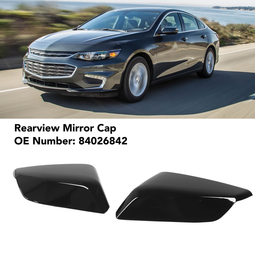 Malibu 16-20 Gloss Wing Mirror Cap Pair Black 7340572630902