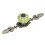 2pcs Hand Painted Green Pumpkin Ceramic Drawer Knobs 4cm Stylish Cabinet Handles 8