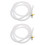 2St Universele Afvoerslang Wit Voor En Wasmachine Met 6