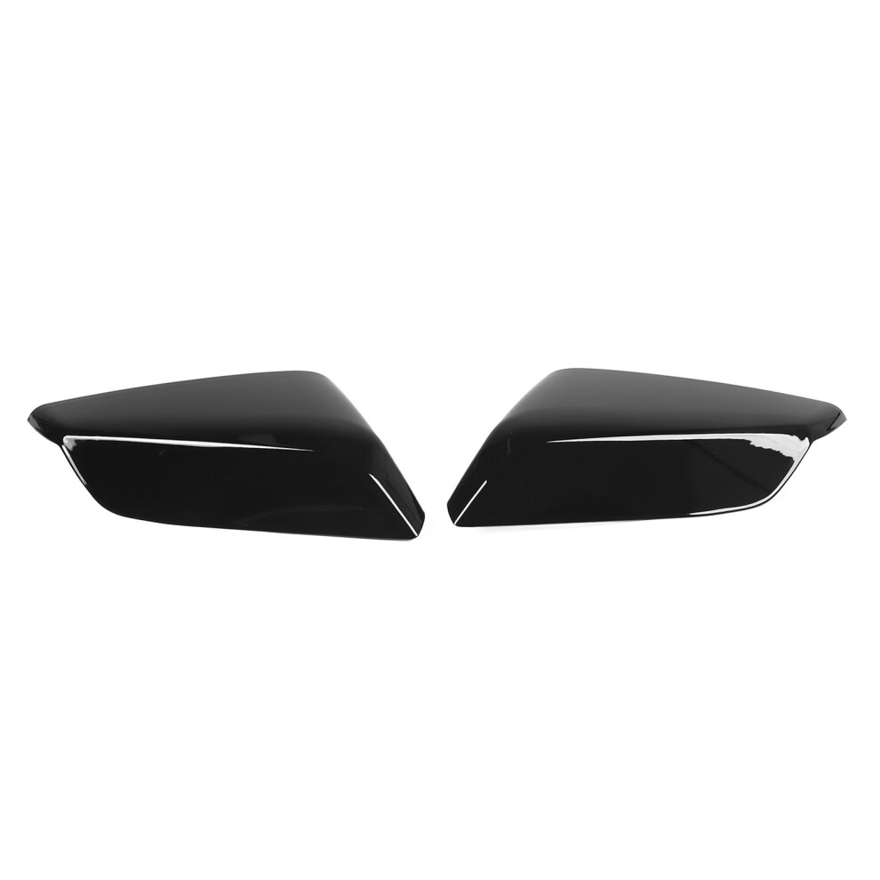 Pair Glossy Wing Mirror Caps 84026842 Black 7055741633935