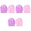 6Pcs Assorted Color Elastic Sleeping Cap Wide Side Bonnet for Hair Use 3